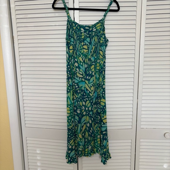 Sofia by Sofia Vergara Teal and Yellow Maxi Dress - Picture 3 of 4